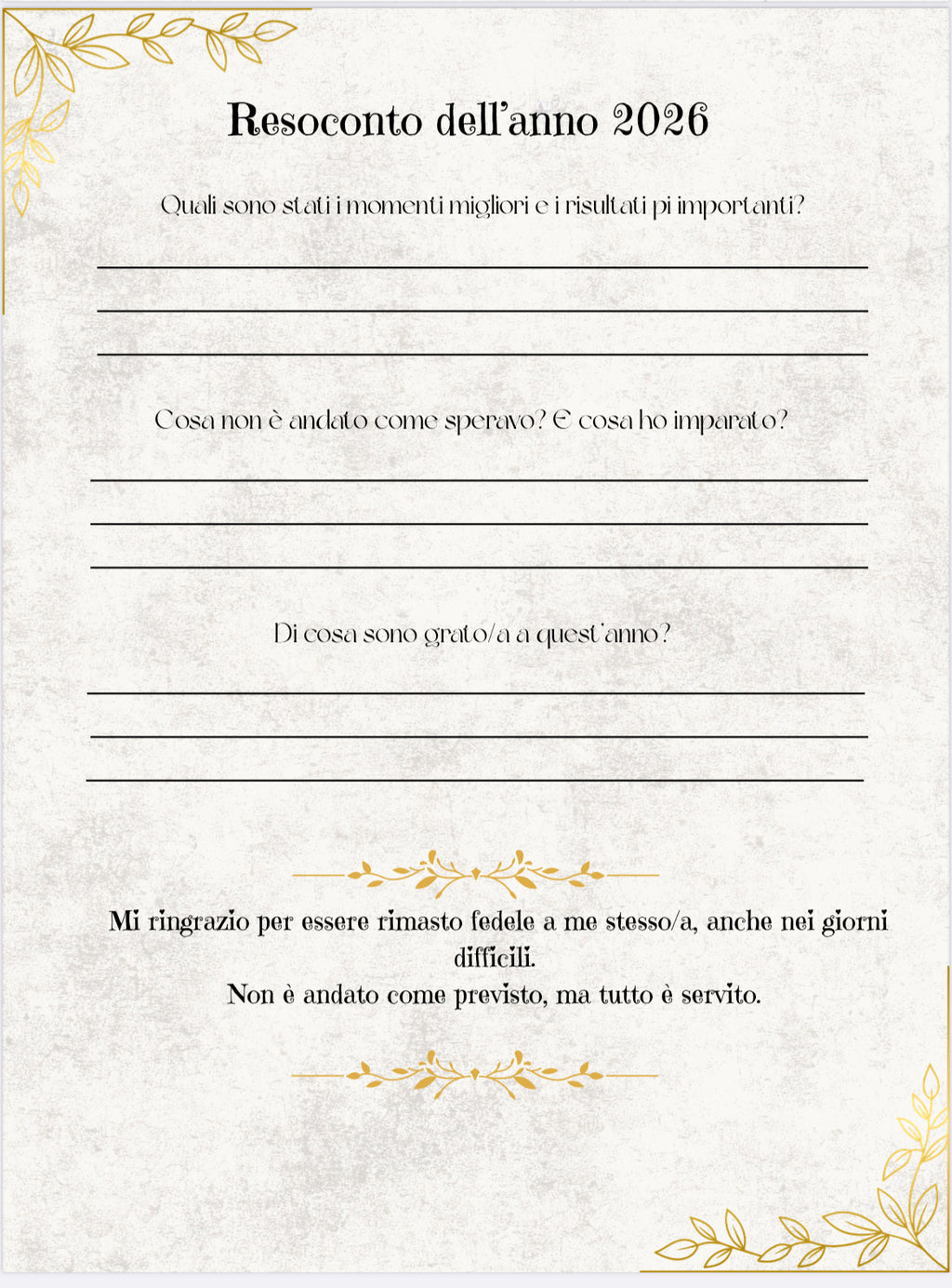 Agenda digitale annuale 2026 | Per obiettivi, finanze e benessere